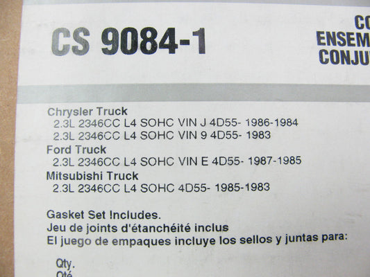 Fel-pro CS9084-1 Conversion Lower Gasket Set 1983-87 Ford Mitsubishi 2.3L Diesel