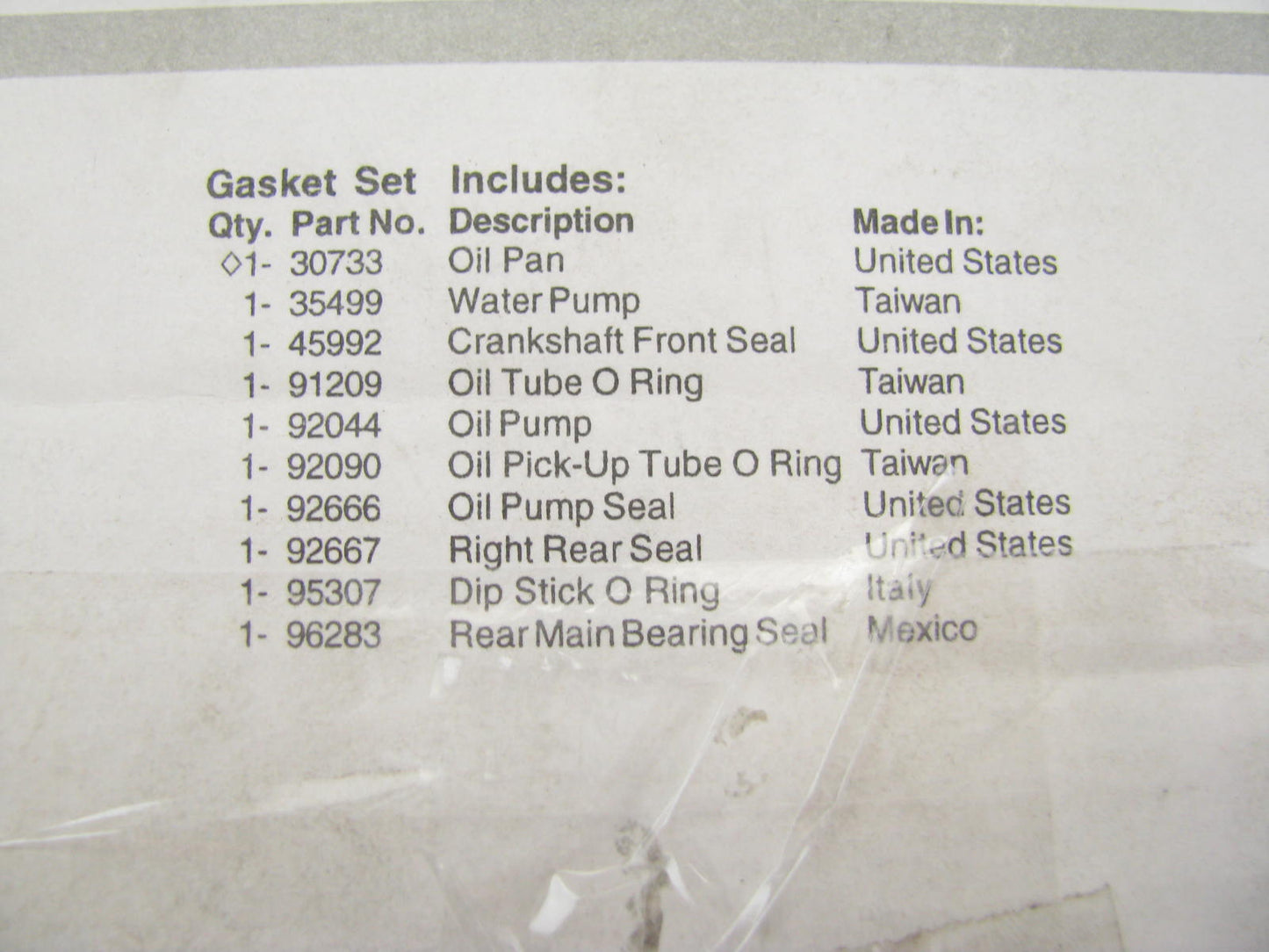 Fel-pro CS9505-1 Conversion Lower Oil Pan Gasket Set For 2004 Pacifica 3.5L-V6