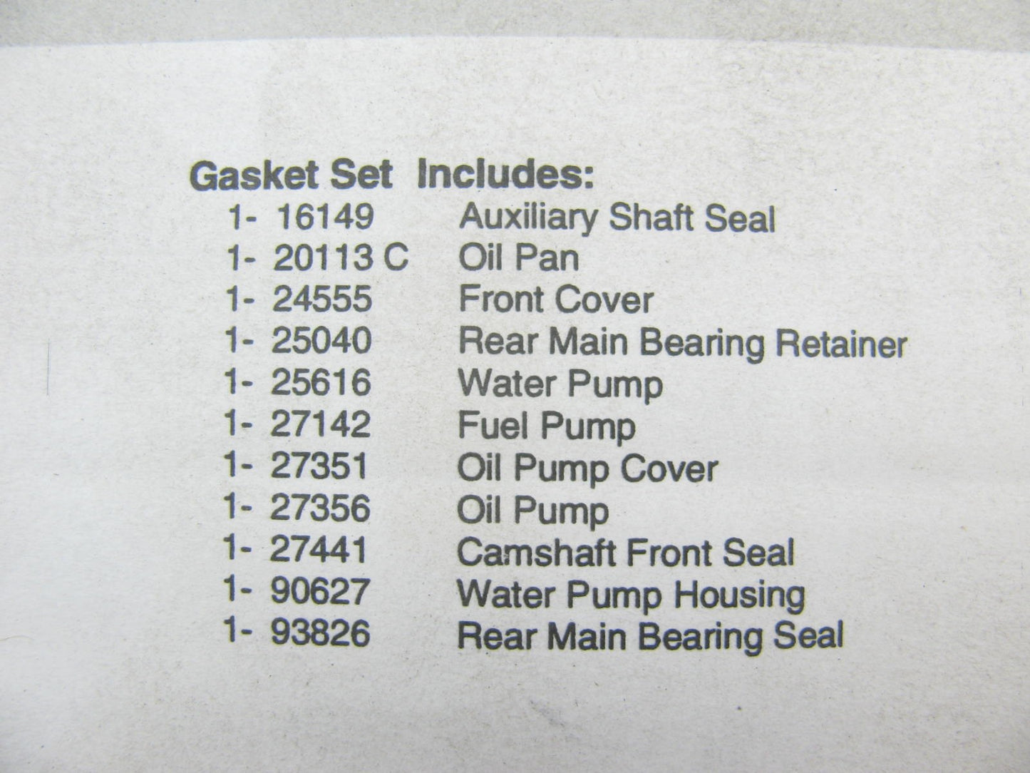 Fel-pro CS9527 Engine Conversion Lower Gasket  Set For 1986-1988 Yugo 1.1L