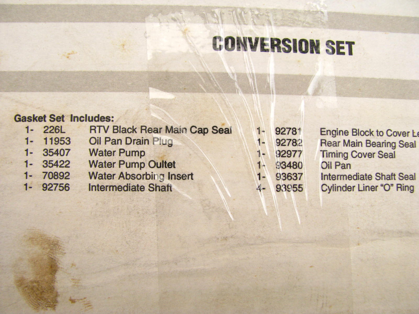 Fel-pro CS9544 Engine Conversion (Lower) Gasket Set
