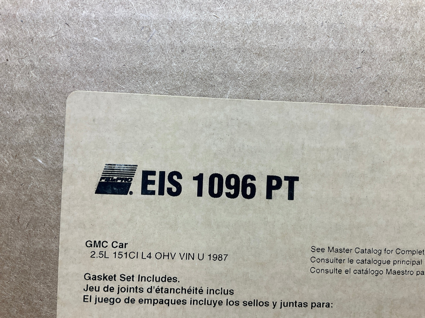 Fel-pro EIS1096PT Engine Rebuilder Gasket Set - 1987 Pontiac 2.5L 151 Iron Duke