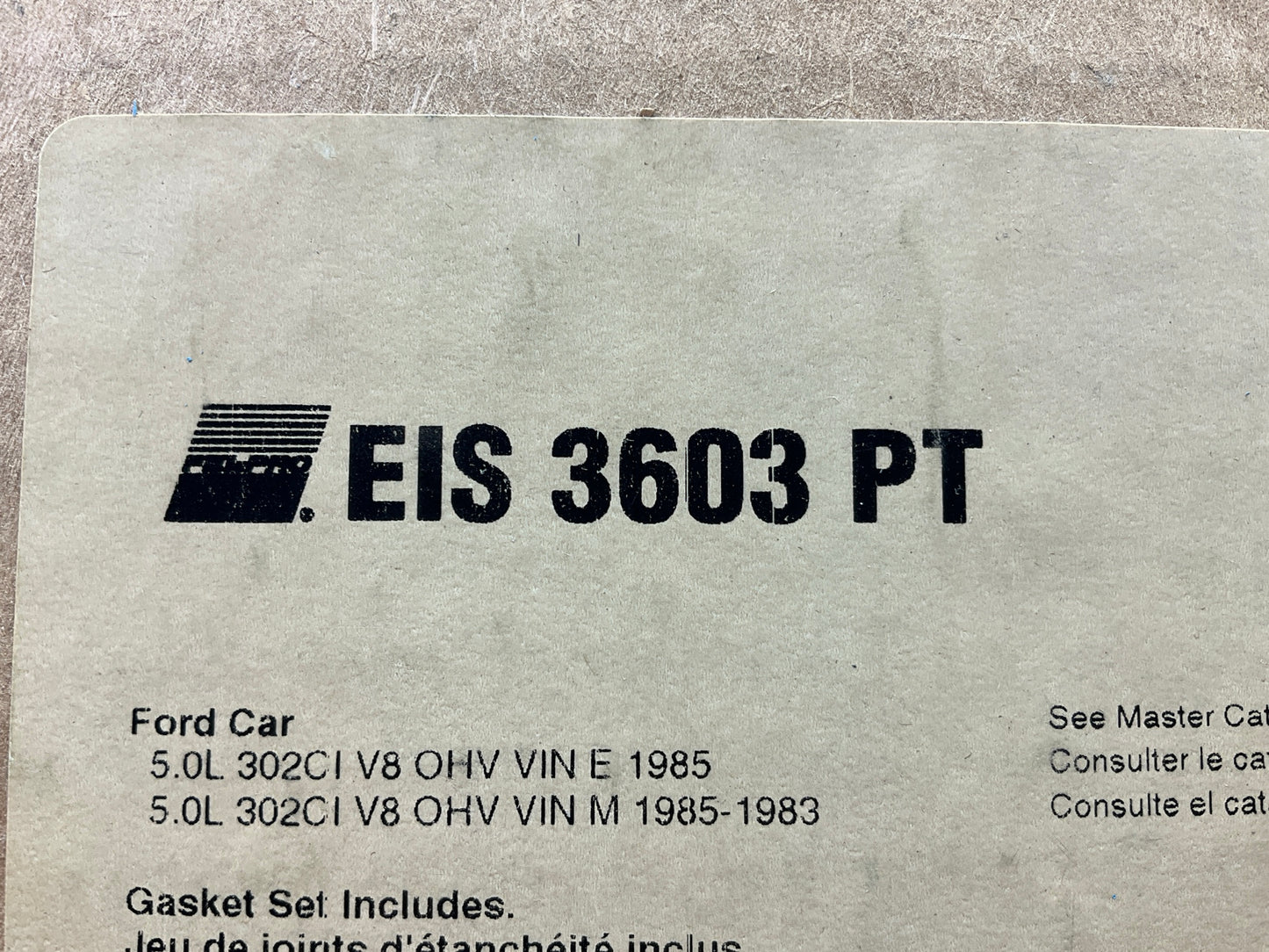 Fel-pro EIS3603PT Engine Rebuilder Gasket Set - 1983-1985 Ford 302 5.0L Mustang