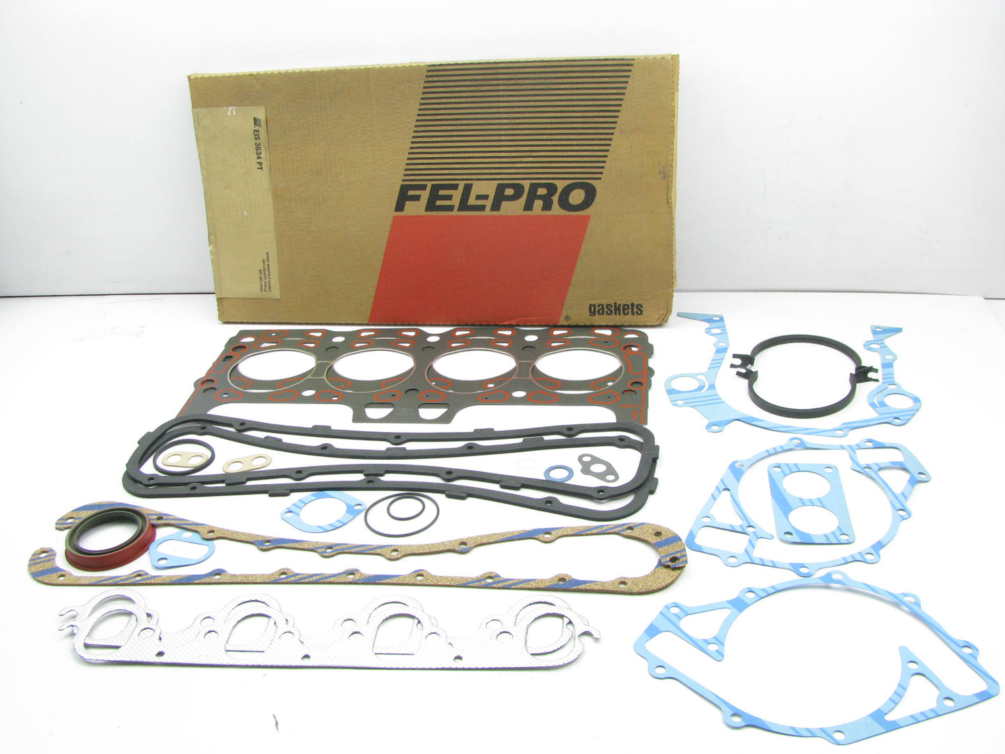Fel-pro EIS3634PT Engine Rebuild Gasket Set 1975-1990 Ford Truck 370 6.1L V8