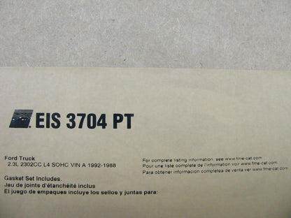 1988-1992 Ford Truck 2.3L Engine Rebuild Gasket Set - Fel-pro EIS3704PT