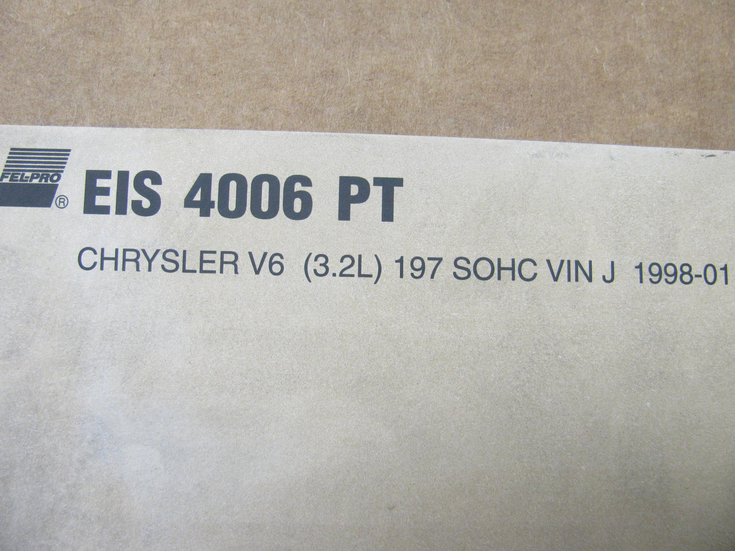 Fel-pro EIS4006PT Partial Gasket Set For 1998-01 Chrysler 3.2L Intrepid Concorde