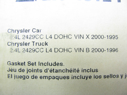 Fel-pro EIS4012PT Engine Rebuild Gasket Set For 1995-2000 Chrysler 2.4L