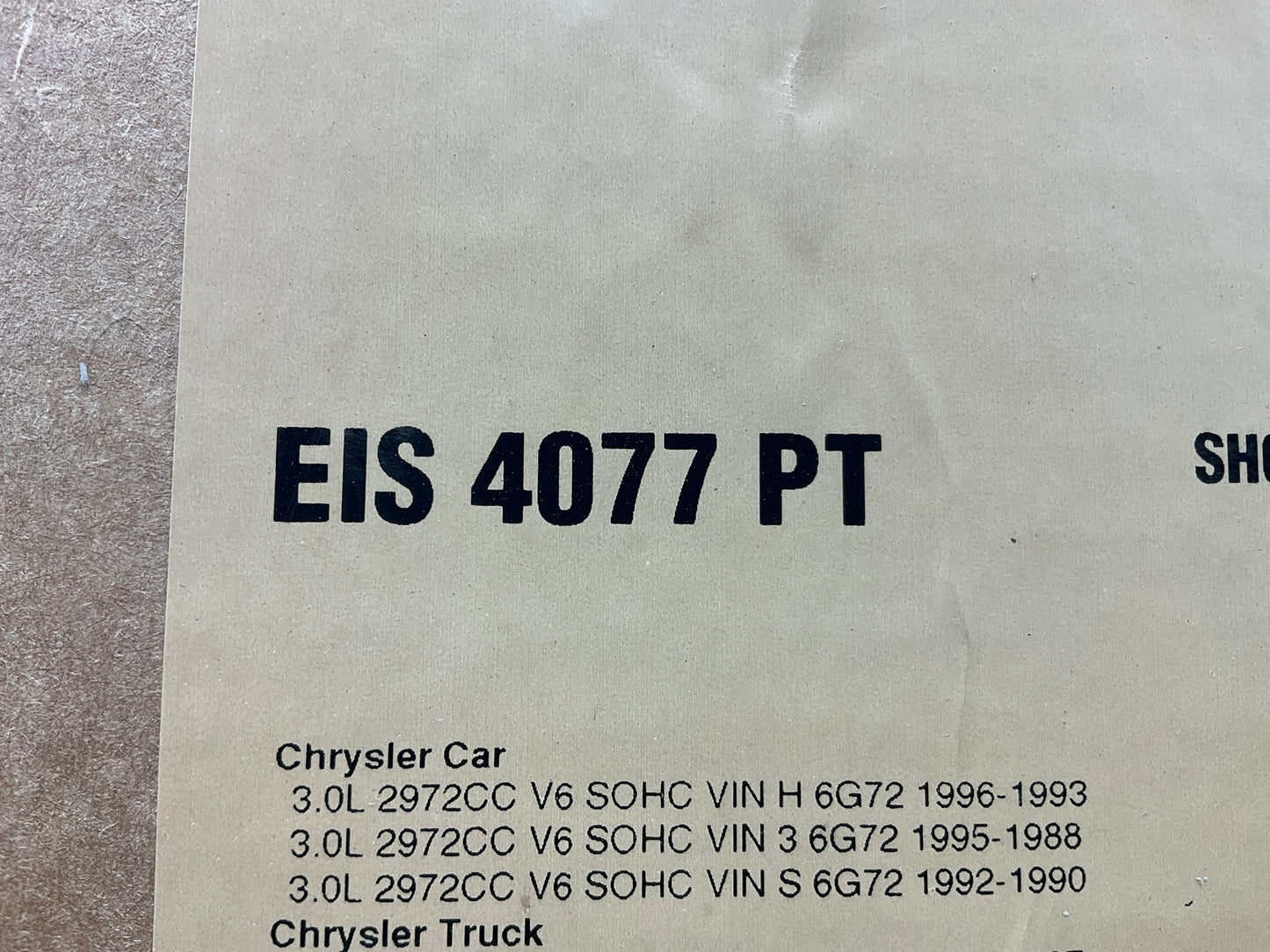 Fel-pro EIS4077PT Engine Rebuilder Gasket Set For 88-96 Chrysler 3.0L 6G72 SOHC