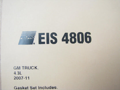 Fel-pro EIS4806 Engine Long Block Gasket Set For 2007-2014 Chevrolet GMC 4.3L-V6