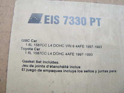 Fel-pro EIS7330PT Cylinder Head Gasket Set For 93-97 Toyota 1.6L 4AFE 4AF I4