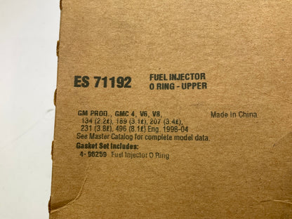Fel-pro ES71192 UPPER Fuel Injector O-Ring Seal Kit (Injectors To Fuel Rail )