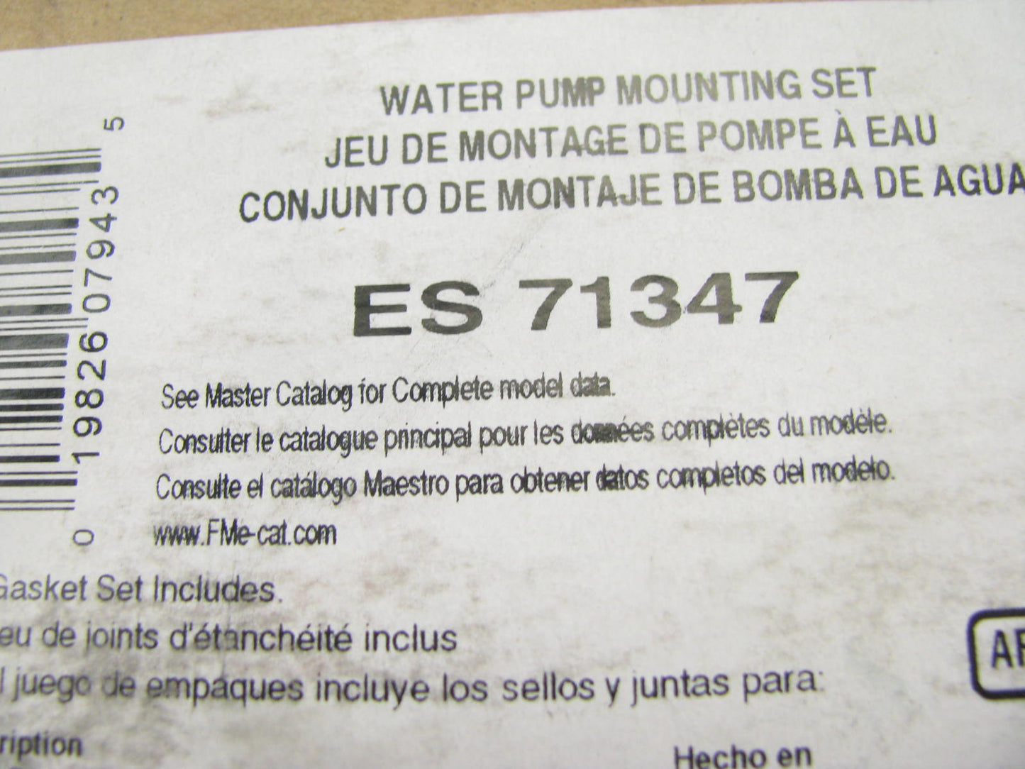 FEL-PRO ES71347 Water Pump Gasket Seal Kit - 01-15 GMC Hummer 6.6L V8