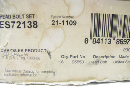 Fel-pro ES72138 Engine Cylinder Head Bolt Set For 1993-1997 Chrysler 3.5L-V6