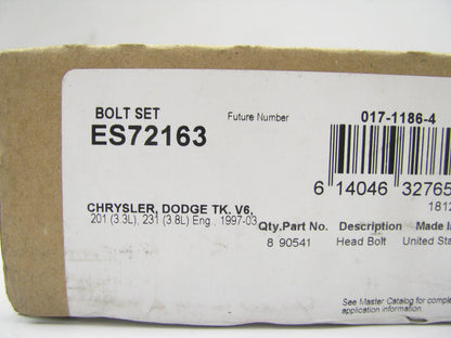Fel-pro ES72163 Cylinder Head Bolts For 1997-2011 Chrysler 3.3L 3.8L