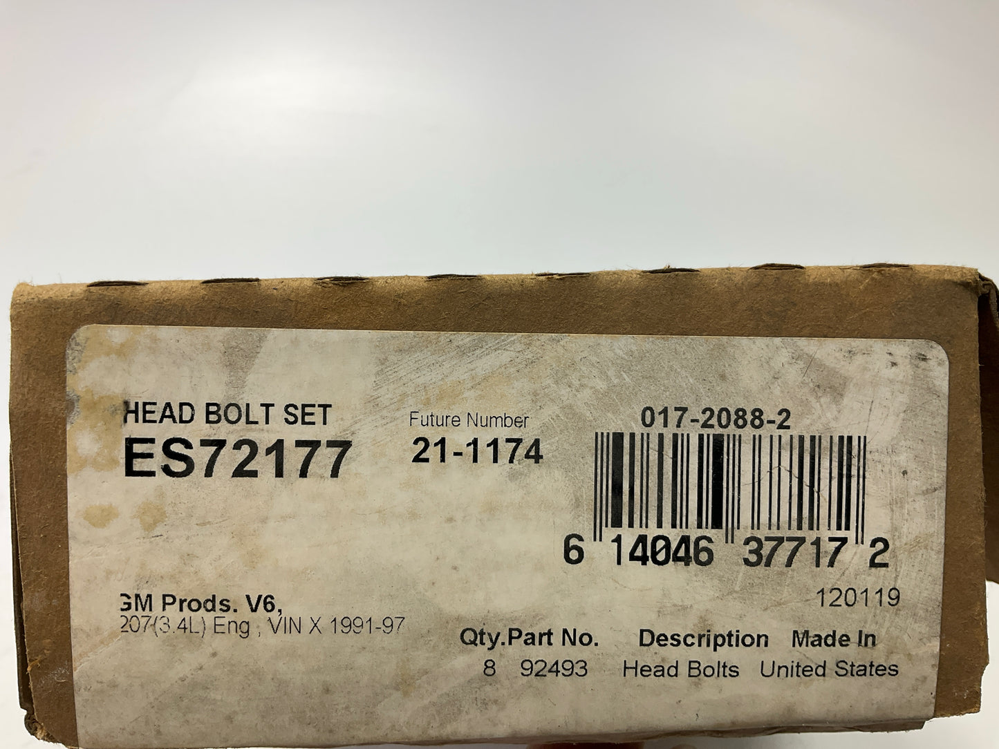 Fel-pro ES72177 Engine Cylinder Head Bolt Set - 91-97 Chevy Olds Pontiac 3.4L V6