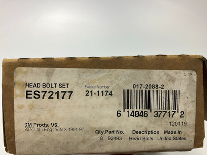 Fel-pro ES72177 Engine Cylinder Head Bolt Set - 91-97 Chevy Olds Pontiac 3.4L V6