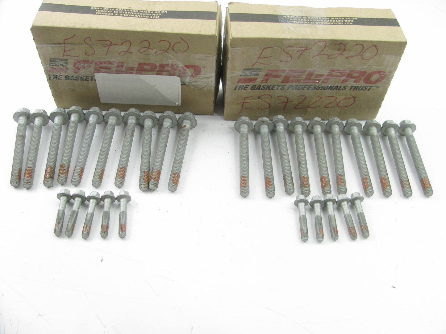 2 SETS Of Fel-pro ES72220 Cylinder Head Bolts - DOES ONE ENGINE