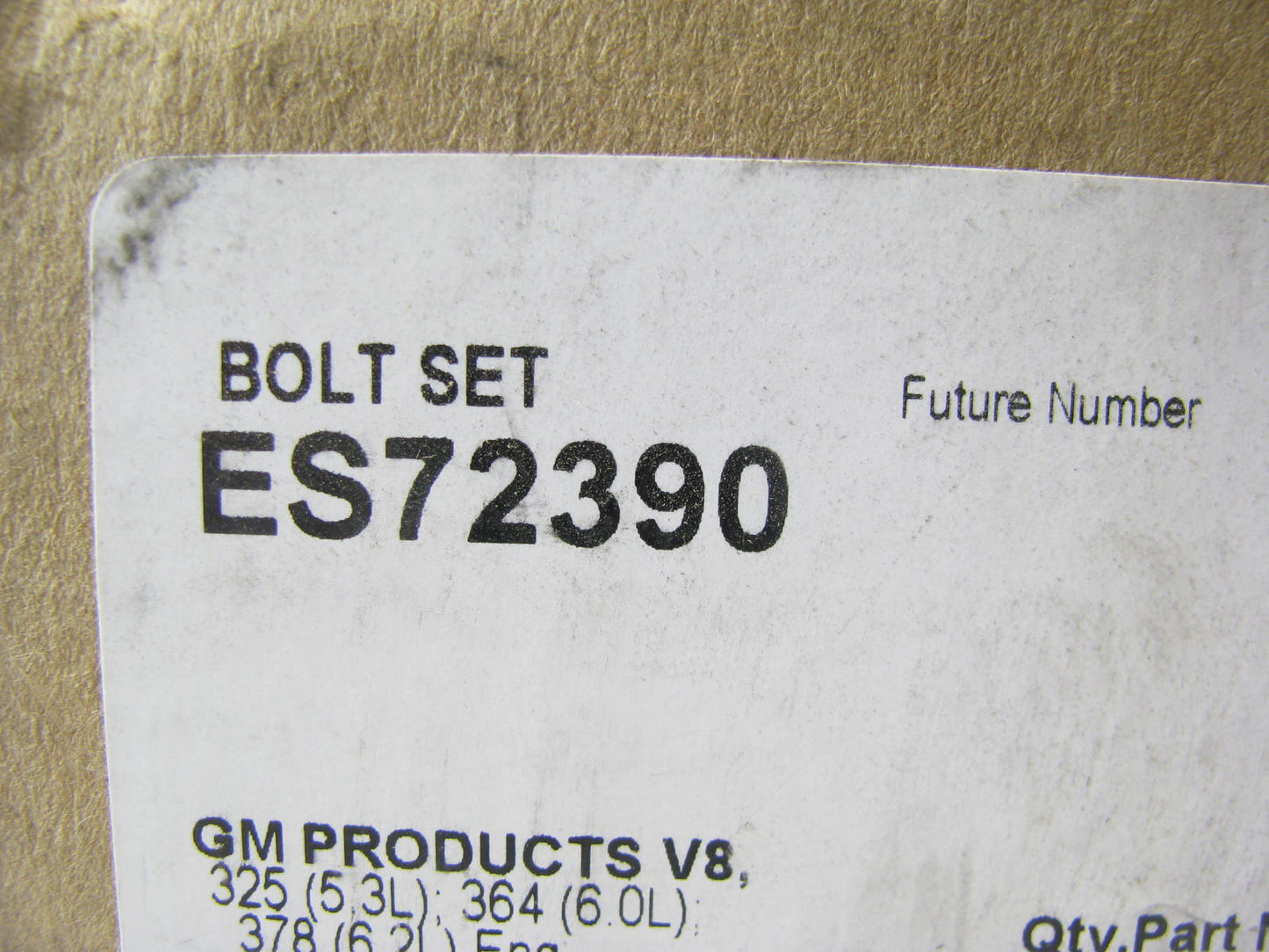 Fel-pro ES72390 Engine Cylinder Head Bolt Set - 06-16 GM 4.8 5.3 6.0 6.2 7.0 V8