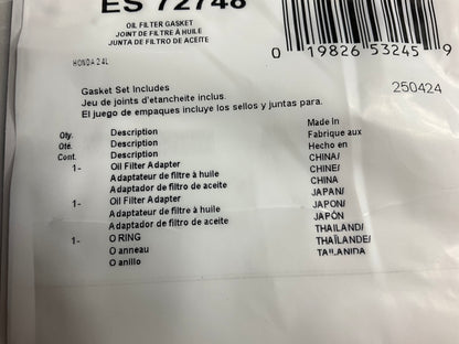 Fel-pro ES72748 Engine Oil Filter Adapter Gasket - 2003-2020 Honda Acura 2.4L