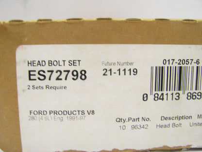Fel-Pro ES72798 Cylinder Head Bolts 1991-2016 Ford Lincoln Mercury 4.6L 5.4L V8
