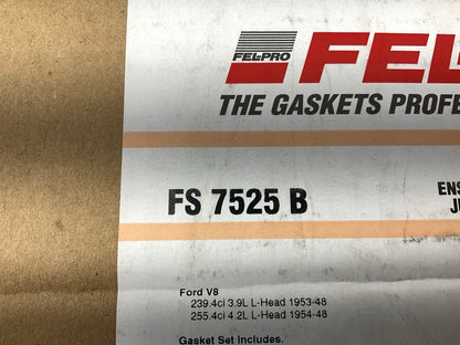 Fel-Pro FS7525B Engine Full Gasket Set For 1948-1954 Ford 239 255 FlatHead V8