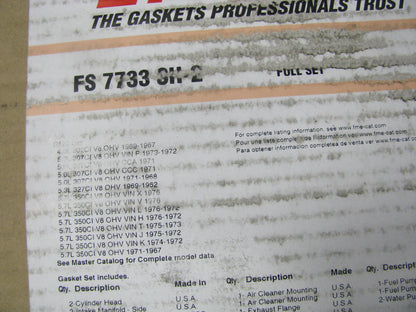 Fel-pro FS7733SH-2 Full Engine Gasket Set For 1962-1976 GM 302 307 327 350-V8