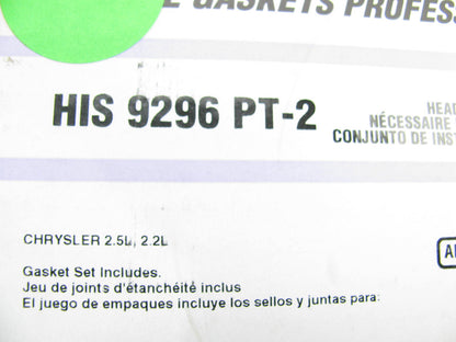 Engine Cylinder Head Gasket Set-VIN: K, Natural Fel-Pro HIS 9296 PT-2