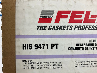 Fel-Pro HIS9471PT Cylinder Head Gasket Set For 1987-1990 Chevrolet 2.8L 3.1L-V6