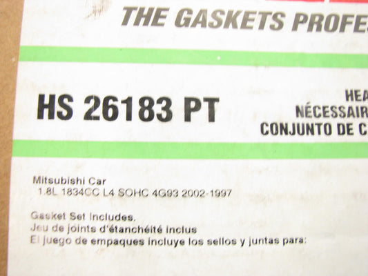 FEL-PRO HS26183PT Cylinder Head Gasket Set  97-02 Mitsubishi Mirage 1.8L SOHC