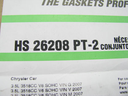 Fel-Pro HS26208PT-2 Cylinder Head Gasket Set For 2007-2010 Chrysler 3.5L-V6