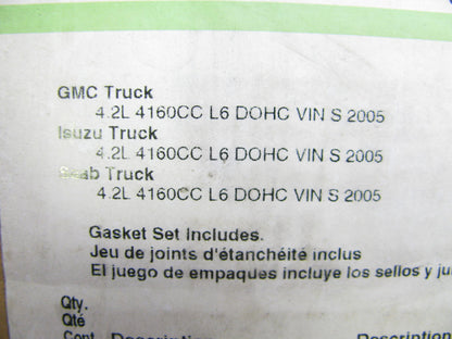 Fel-pro HS26214PT-1-TYPE2 Cylinder Head Gasket Set For 2005 GM Isuzu 4.2L-L6