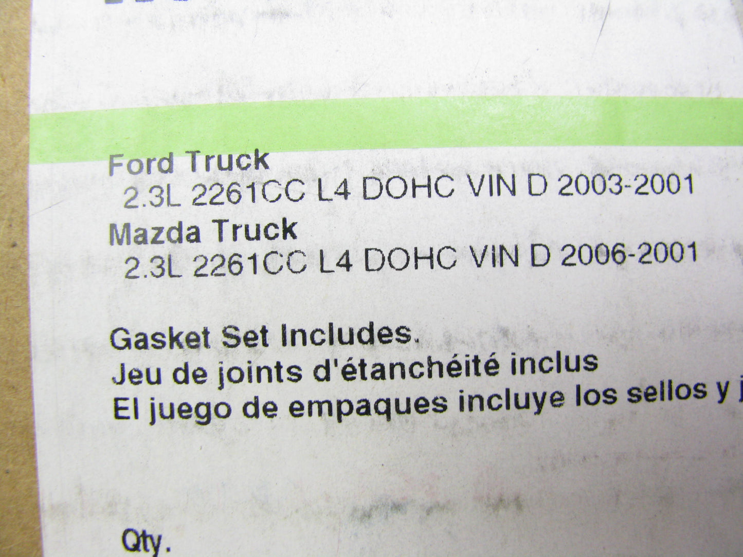 Fel-pro HS26250PT Cylinder Head Gasket Set For 2001-2003 Ford Mazda 2.3L-L4