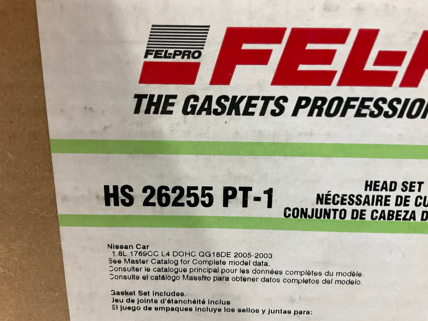 Fel-Pro HS26255PT-1 Cylinder Head Gasket Set For 2000-03 Nissan Sentra - 1.8L I4