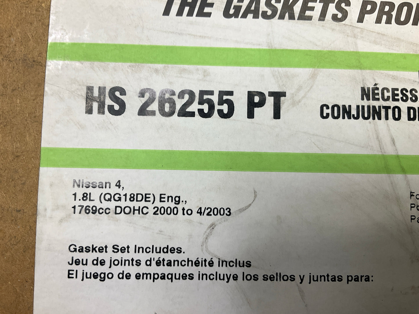 Fel-Pro HS26255PT Cylinder Head Gasket Set For 2000-2003 Nissan Sentra 1.8L-L4