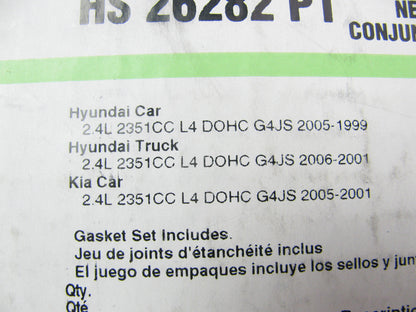 Fel-pro HS26282PT Engine Cylinder Head Gasket Set For 1999-2006 Hyundai 2.4L-L4