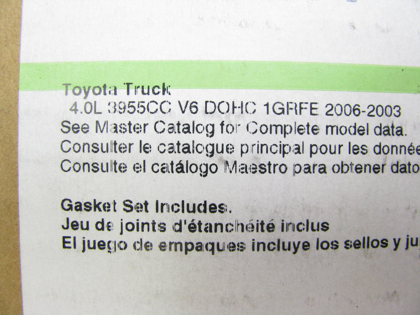 Fel-pro HS26290PT Engine Cylinder Head Gasket Set 2003-2006 Toyota 4.0L 1GRFE V6