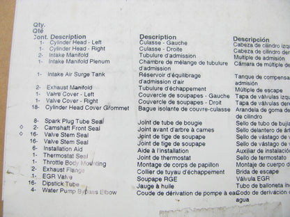 FEL-PRO HS26295PT Head Gasket Set For 1998-2000 Lexus GS400, LS400 SC400 4.0L V8