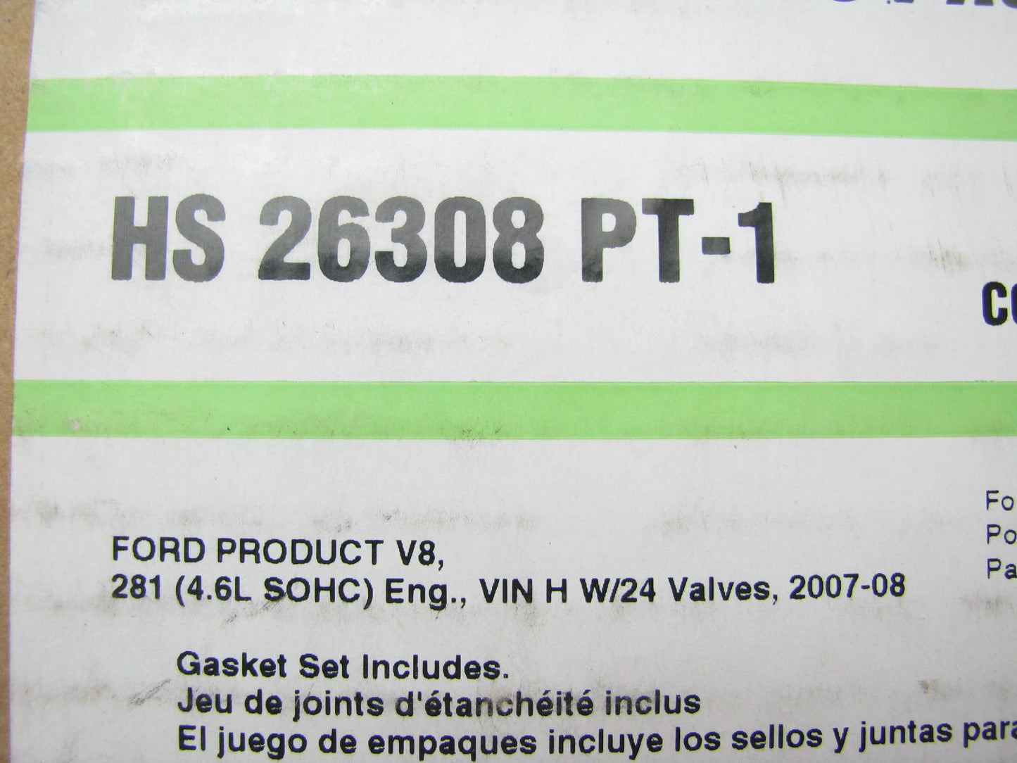 Fel-pro HS26308PT-1 Cylinder Head Gasket Set For 07-08 Ford Mustang 4.6L 281 V8