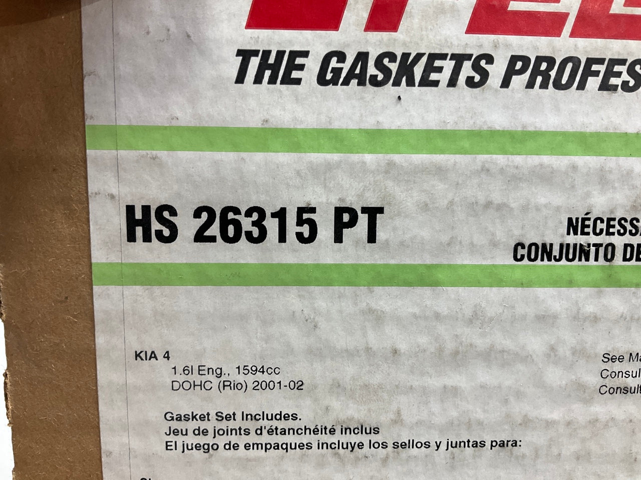Fel-Pro HS26315PT Cylinder Head Gasket Set For 2001-02 Kia Rio 1.5L I4 DOHC