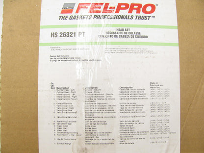 Fel-Pro HS26321PT Cylinder Head Gasket Set For 2006-2018 Toyota Lexus 3.5L