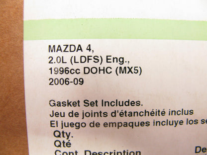 Fel-pro HS26409PT-1 Cylinder Head Gasket Set 2006-2013 Mazda MX-5 2.0L-L4