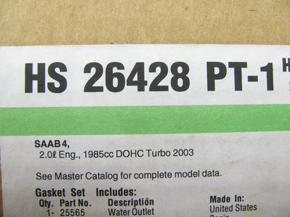 Fel-pro HS26428PT1 Cylinder Head Gasket Set For 2003 Saab 9-3 2.0L TURBO