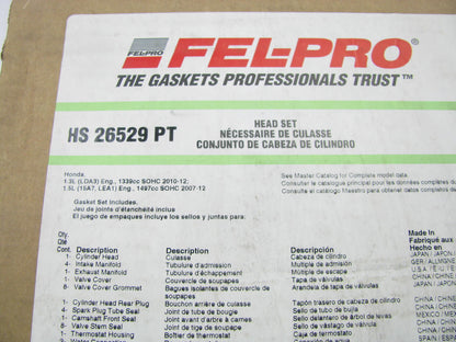 Fel-pro HS26529PT Cylinder Head Gasket Set For 2010 Honda Insight 1.3L-L4 Hybrid