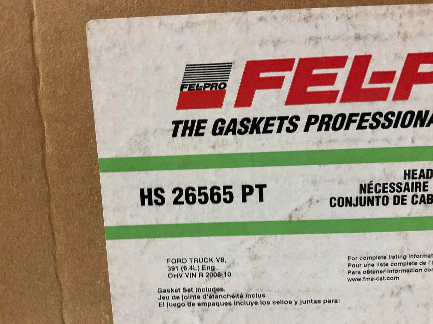 Missing Exhaust Gasket, Fel-pro HS26565PT Head Gasket Set 08-10 Ford 6.4L Diesel