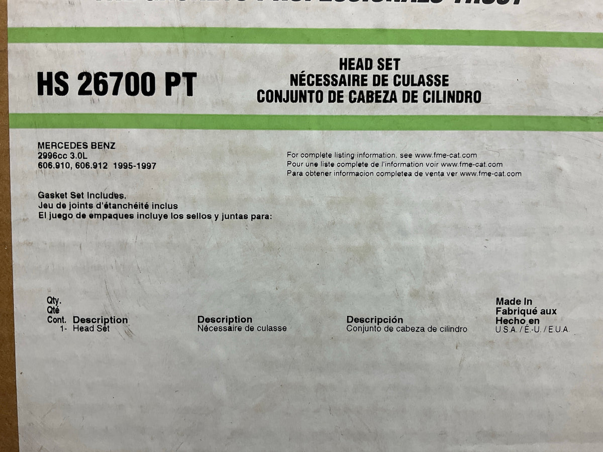 Fel-pro HS26700PT Cylinder Head Gasket Set - 1995-1997 Mercedes-Benz E300 DIESEL