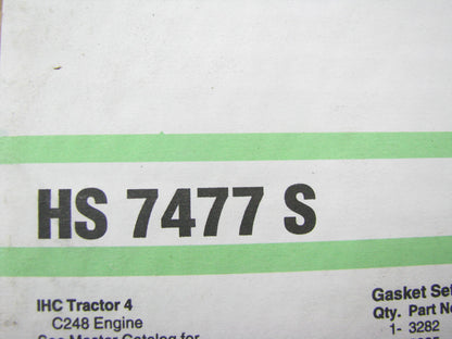 Fel-pro HS7477S Engine Cylinder Head Gasket Set For IHC C248 Tractor