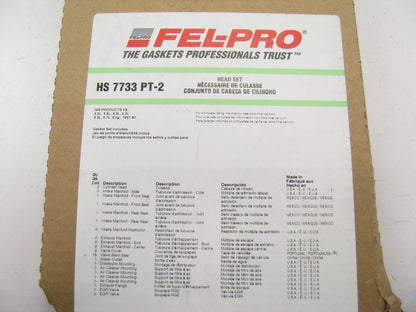Fel-Pro HS7733PT2 Cylinder Head Gasket Set - 55-86 Chevy 265 283 302 307 327 350