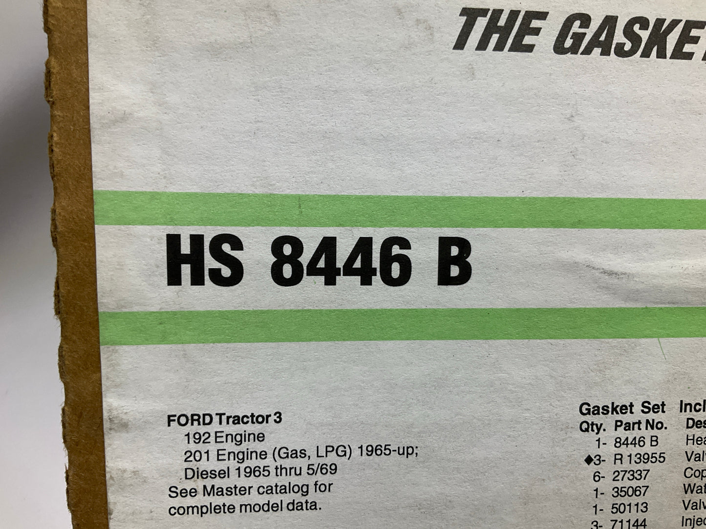 Fel-pro HS8446B Head Gasket Set Ford 4000, 4600, 4610 3 Cyl 192 201 Gas & Diesel