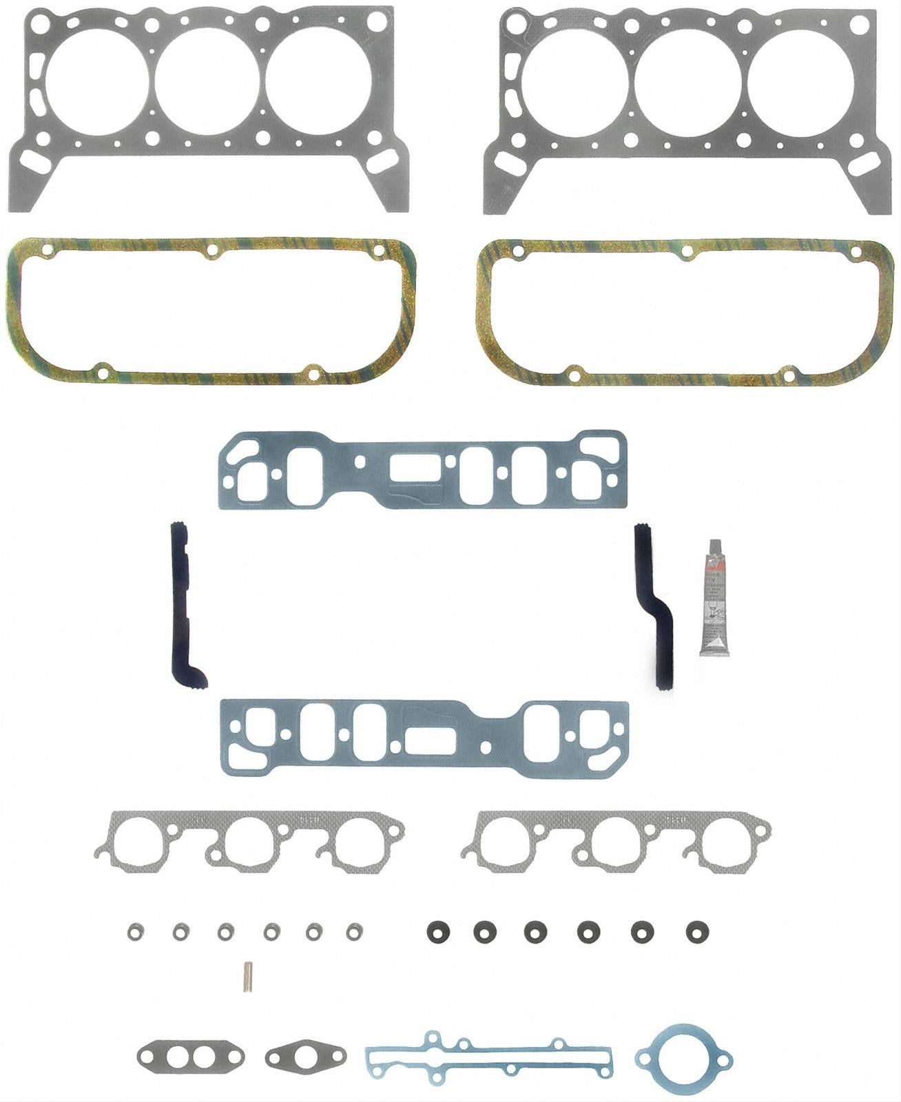 Fel-pro HS8857PT2 Engine Cylinder Head Gasket Set - 1984-1986 Ford 232 3.8L V6