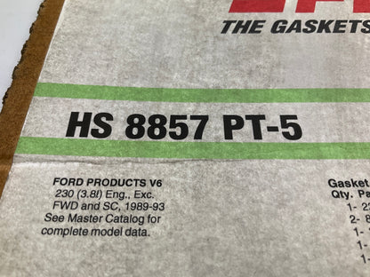 FEL-PRO HS8857PT5 Cylinder Head Gasket Set 1989-1993 Thunderbird Cougar 3.8L V6