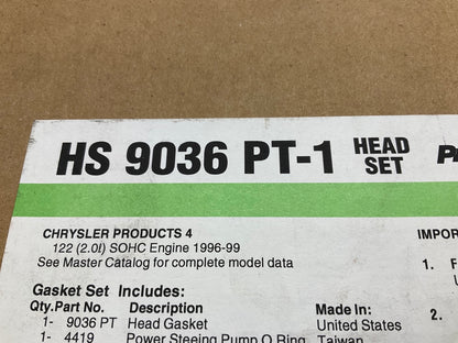 Fel-pro HS9036PT1 Cylinder Head Gasket Set For 1996-1999 Neon 2.0L